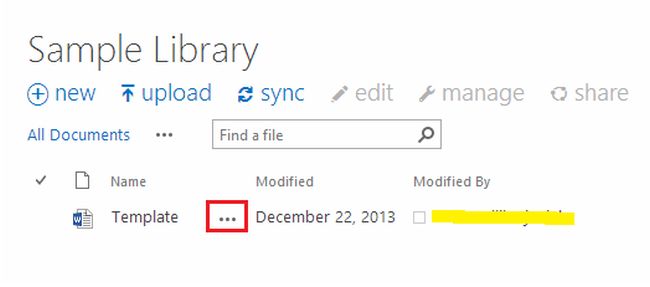 tamplat in share point